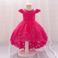 thumbnail image 2 of Vestido para niños Vestido para niñas Vestido con cola lavada Vestido para bebé de un año, 2 of 5
