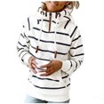 thumbnail image 2 of ClodeEU Women Sexy Pocket Crop Workout Long Sleeve Turtleneck Hooded Casual Blouse Tops White 4(S), 2 of 5