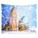 thumbnail image 1 of Tapiz de pared de Navidad Decoración colgante de pared Muñeco de nieve Papá Noel Árbol de Navidad Elemento Impresión digital Tapiz Ropa de cama Tapiz Dormitorio Sala de estar Estilo Sailing Electrónica, 1 of 4