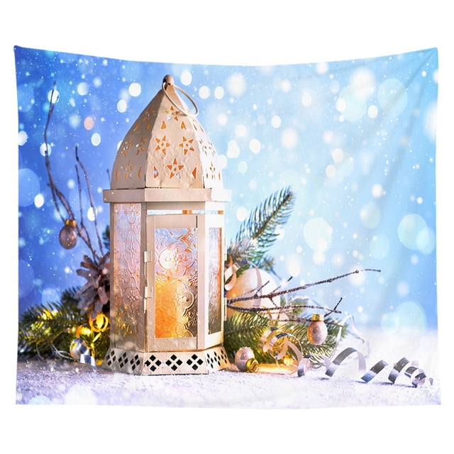 Tapiz de pared de Navidad Decoración colgante de pared Muñeco de nieve Papá Noel Árbol de Navidad Elemento Impresión digital Tapiz Ropa de cama Tapiz Dormitorio Sala de estar Estilo BANYUO Electrónica