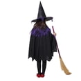 thumbnail image 3 of Witch Cosplay, Witch Costume, Witch Outfit, Cute Chi’Ldren Halloween Orange Witch Costume for Gi'Rls, Todd'Ler Inf'Ant Ba'By Halloween Costume Outfit Cosplay-Cloak+Hat+Pumpkin Bag+Broom, Black 100, 3 of 3