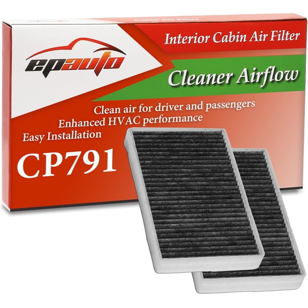 Epauto Cp791 (Cf8791A) Filtro De Aire De Cabina De Repuesto Para Chevy Silverado Suburban Tahoe Avalanche Gmc Sierra Yukon Cadillac Escalade – Compatible Con Modelos Gm Seleccionados 2000-2002