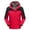 Red, variant on Windproof Windbreaker 3-in-1 Raincoats for Women with Detachable Hood Hiking Waterproof Rain Jacket Outdoor Coat (Large, Green)