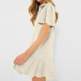 thumbnail image 4 of Ruffle Hem Short Sleeve Dress For Women Casual Summer Flowy Midi Dress With Vintage Style plus Size Formal Dress Dresses for plus Size Women Size Short Dresses plus Party Dress plus Size Sheer Dress, 4 of 8