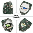 thumbnail image 5 of FORMRS Mini Backpack Purse for Women Travel Daypack Casual Shoulder Bag, Green Christmas Hats, 5 of 7