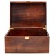 thumbnail image 1 of Caja de almacenamiento de madera Woodgenics, tamaño grande, color marrón chocolate, 1 of 7
