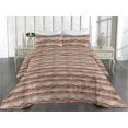 thumbnail image 2 of Ambesonne Mountains Quilted Bedspread Set 3 Pcs, Earthy Hills Landscape, Twin, Pale Chocolate and Tan, 2 of 4