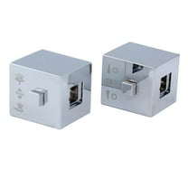 JINGT 1 Pair Square Shower Temperature Control Handle Knob Chrome Thermostatic Handle