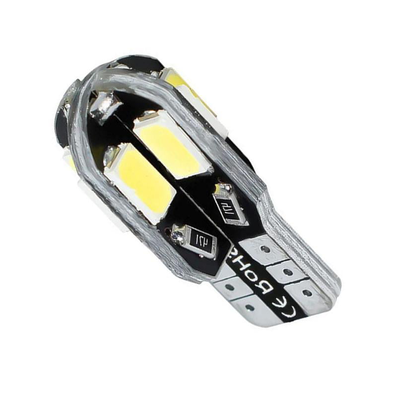 10/20/50/100 Canbus T10 8 SMD 5730 LED Pure White Car Side Wedge Light Bulb 66 