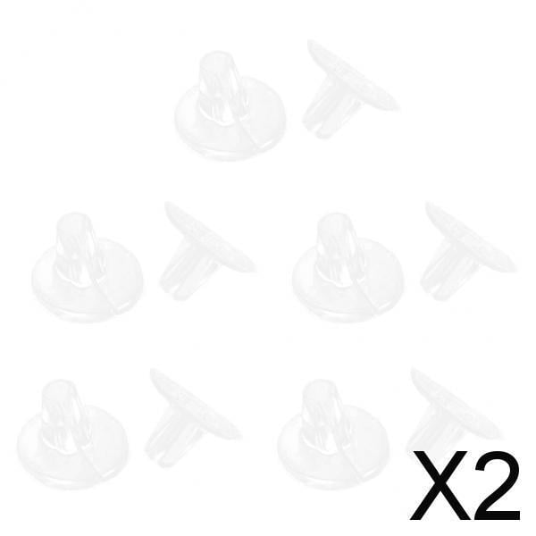 2x 5 Pares de Almohadillas Protectoras para Los Dedos de Los Pies de Gel de Silicona Fernando
