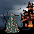 thumbnail image 6 of Honeii Mushroom House Print Poncho Cape, Cloak Coat, Snuggly Hooded Wearable Blanket, Hooded Cape For Teenagers,Halloween Costumes-Large, 6 of 7