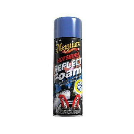 Fluid Foam - Meguiars G2819 Hot Shine Reflect Tire Foam Aerosol, 15-oz.