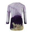 thumbnail image 3 of DEELLEEO Clearance Deals Womens Spring Print Mid-Length Sleeve Crew-Neck Casual Tee Tops, 3 of 6