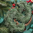 thumbnail image 5 of Qocolhg Christmas Decorations Indoor Outdoor, Christmas Tail Grass Rattan Soft Rubber Simulation Green Plant Decoration Door Frame Home Decoration Window Hanging, on Sale Clearance!, 5 of 5