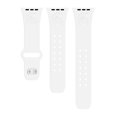 thumbnail image 4 of Spartans Engraved Silicone Unisex Watch Band for Apple Watch - 42/44/45/49mm(46mm Series 10/11) White by Affinity Bands, 4 of 4
