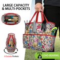 thumbnail image 2 of Garden Tool Bag,Pioneer Flower Floral Print Pattern Garden Tool Organizer,Garden Gifts,Waterproof Multi-Pocket Garden Tool Storage 11.8x5.5x11.4 Inch(Tools NOT Included), 2 of 6