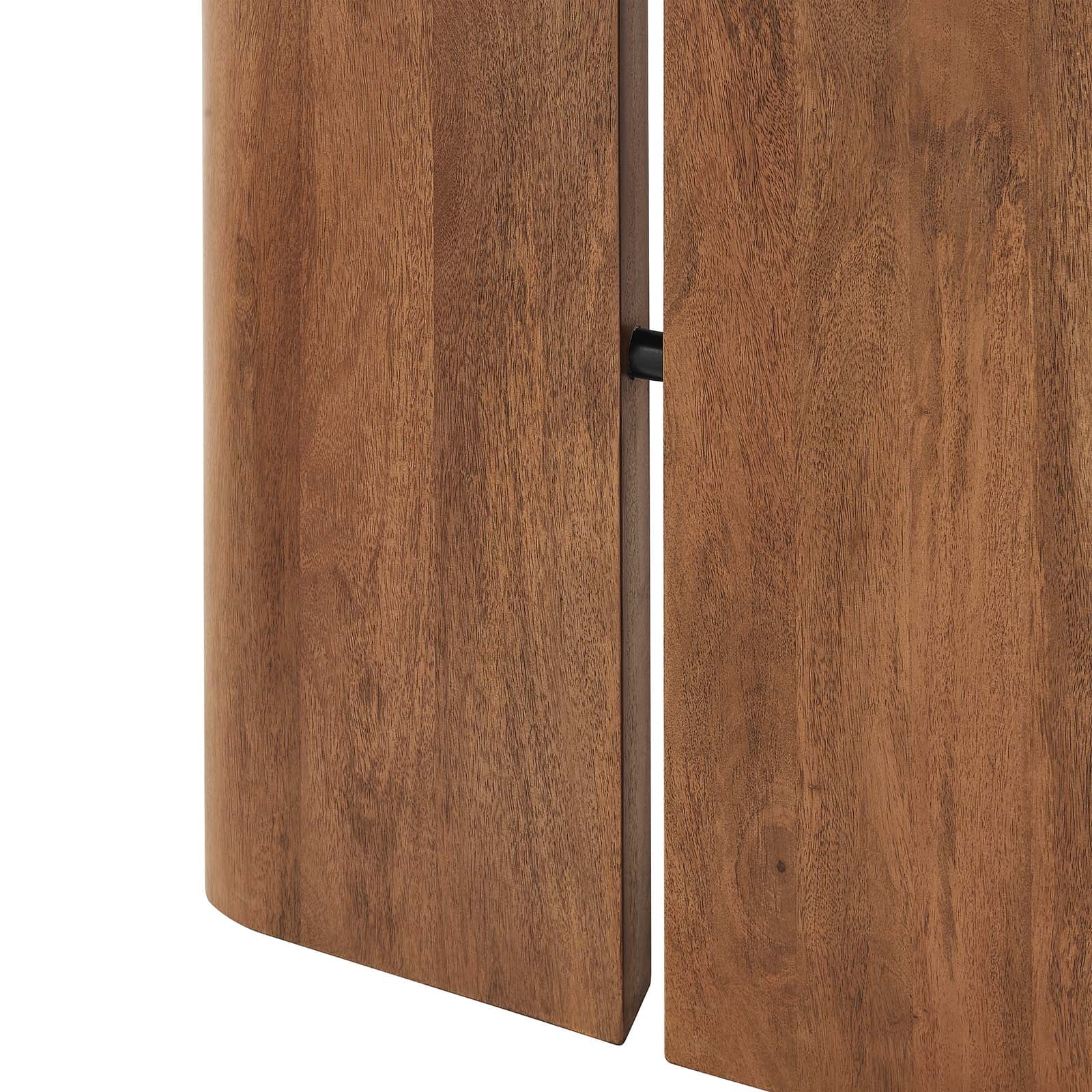 Modway Amistad 60" Wood Dining Table in Walnut