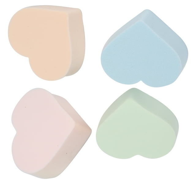 Esponja De Maquillaje En Forma De Corazón, Esponja De Maquillaje Que Se Ajusta Perfectamente Ayuda A Modificar El Maquillaje Maquillaje Directamente Elástico No Irritante
