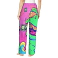thumbnail image 2 of Bixox Women's Psychedelic Cartoon Frog Patterned Pajama Pants Loungewear, 2 of 5