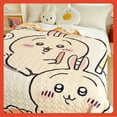 thumbnail image 5 of Powdered Chiikawa blanket cartoon milk velvet thickened office lunch blanket household sofa cover blanket, 5 of 10