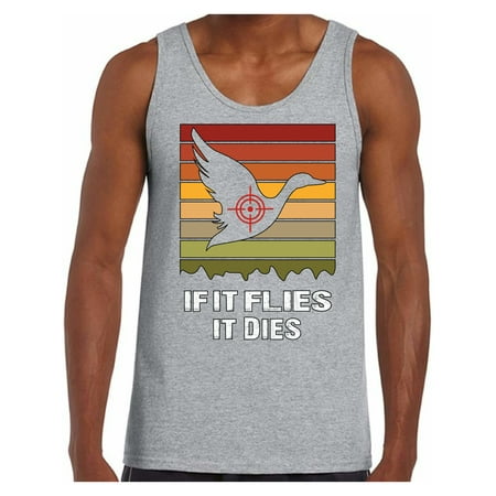 Awkward Styles Hunting Sleeveless Shirt If It Flies It Dies Hunter Tank Tops for Men