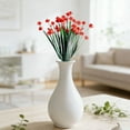 thumbnail image 4 of Artificial Camellia Flowers, Long Floral Stems for Tall Vases, Plastic Artificial Flowers, Muilti Color Faux Flowers Bouquets for Centerpieces, Wedding, Home & Office Party Decor(Red), 4 of 6