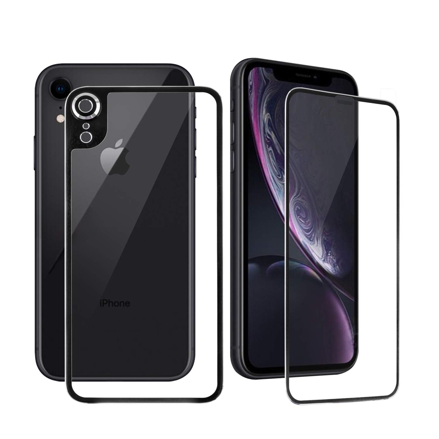 [2Pack] Apple iPhone XR Front and Back Glass Screen