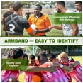thumbnail image 4 of Uxcell 18Pcs Brazalete de Capitán de Fútbol Elástico para Equipos de Fútbol Juvenil y Adulto Naranja, 4 of 7