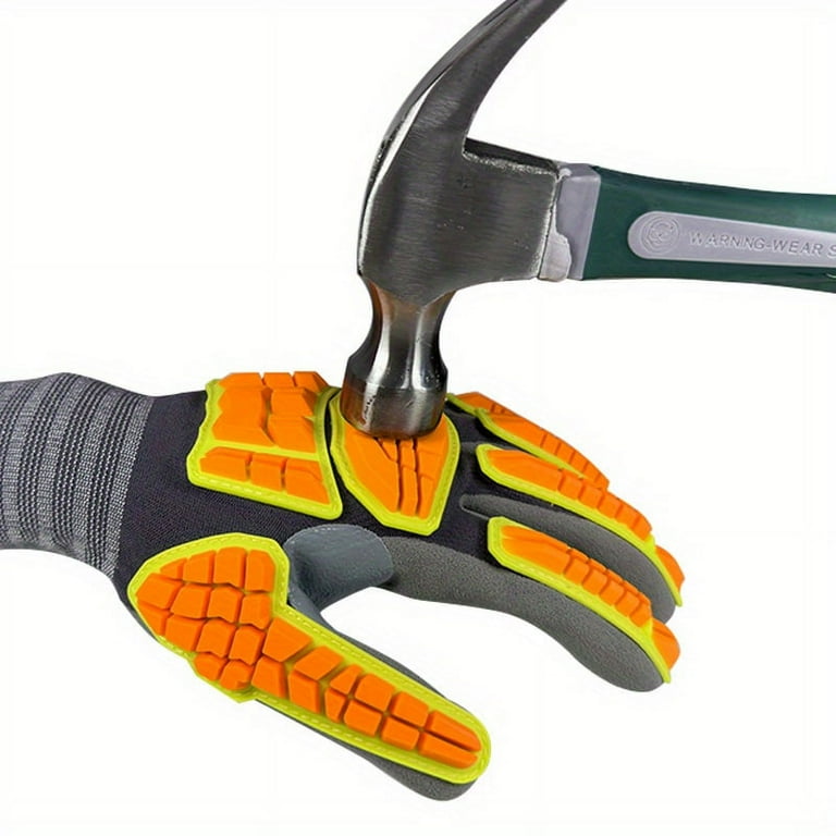 Safety Work Gloves , Anti-Slip TPR Gloves with Nitrile Grip