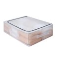 thumbnail image 2 of Organizador de ropa de malla transparente con tapa, gran capacidad, resistente a la humedad, para dormitorio, debajo de la cama, 30 L, 50 x 40 x 15 cm (19,68 x 15,74 x 6 pulgadas)., 2 of 14