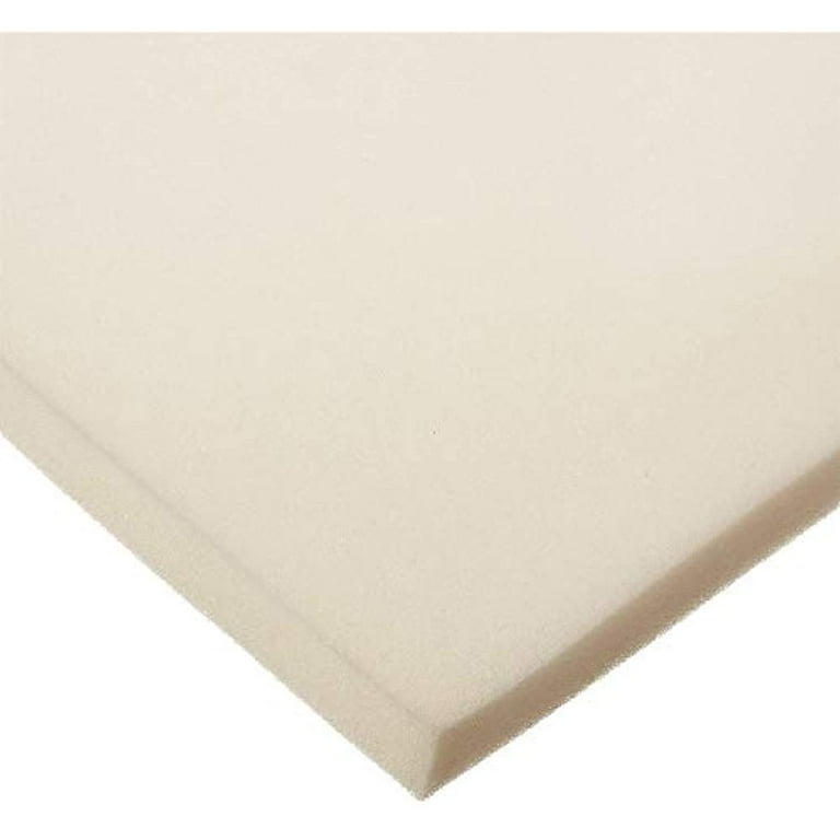 Foamrush 8 x 24 x 27 Upholstery Foam High Density Firm Foam Soft Support (Chair Cushion Square Foam for Dinning Chairs, Wheelchair Seat Cushion