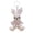 A, variant on Faux Pearl Bear Rabbit Keychain Pendant Handmade Braided Lightweight Charm Key Chain Backpack Bag Accessory