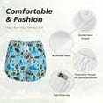 thumbnail image 4 of Yiaed Animal Pirate Print Women's Running Shorts with Liner 3 Zipper Pockets Elastic Workout Athletic Gym Yoga Shorts-X-Large, 4 of 7
