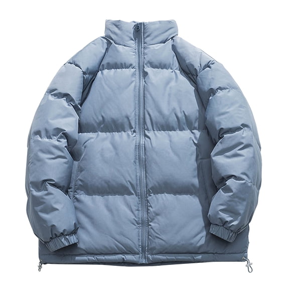 Vedolay Parka Jackets Coat for Men Fashion Coat Jacket Thick-Parka Overcoat Long Winter Outwear Blue,2XL