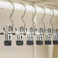 thumbnail image 2 of Boot Hanger Clips,12-Pack Laundry Hanging Hooks,Clothes Pins for Closet Organizer,Heavy Duty Hanger Clips,Travel Drying Clothes Pins,Multi Function Clip Hooks for Closet Travel Pants,1PC(Black), 2 of 6