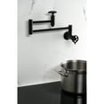 thumbnail image 4 of Kingston Brass KS8105CG Fuller Wall Mount Pot Filler Faucet, Oil Rubbed Bronze, 4 of 7