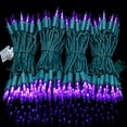 thumbnail image 4 of Luces navideñas YULETIME 200 LED moradas, 20 m, cable verde, 4 of 9