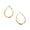 Golden, variant on HUANLEDASH 1 Pair Women Ear Hoop Exaggerated Style Large Hoop Earrings Smooth Surface Solid Color Lightweight Hanging Earrings Club Party Ear Jewelry