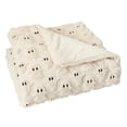 thumbnail image 3 of Ghost Embroidered Faux Fur Throw Blanket, Cozy Warm Fall Halloween Decorative Blanket for Couch Sofa Bedroom, Ideal Seasonal Gift Home Decorative Accent, 3 of 14