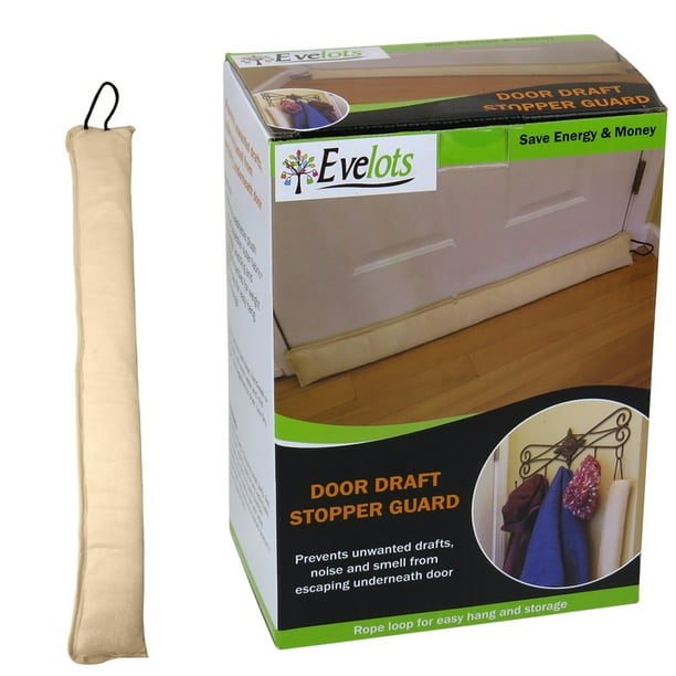 Evelots Door/Window Draft StopperHanging Cord36 InchBlock Cold Air