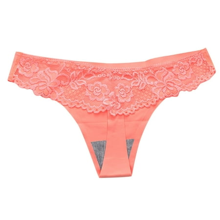

Women Panties Womenss Ice Silk Seamless Panties Lace Lift Cotton Crotch Thong