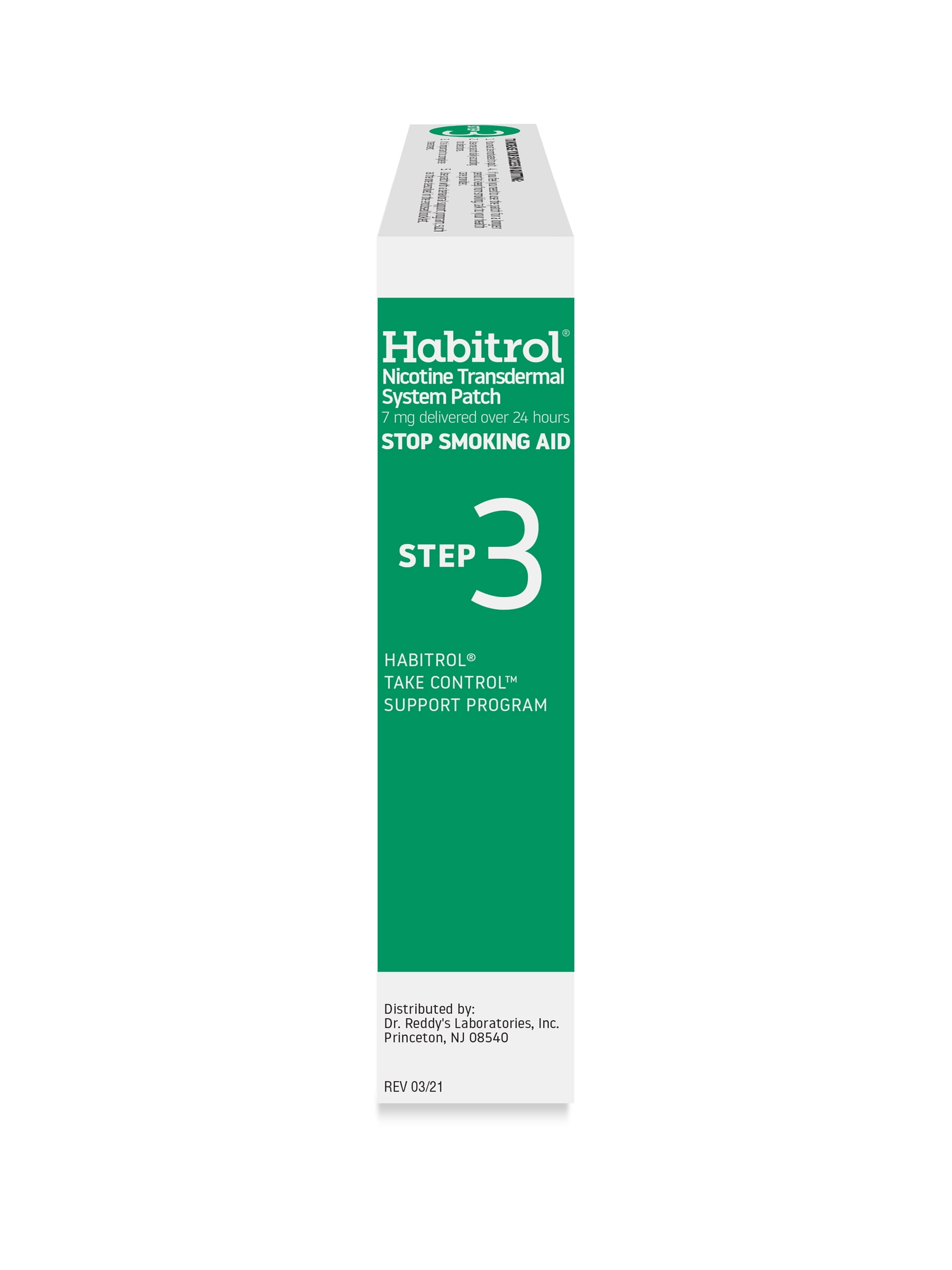 (3 pack) Habitrol Nicotine Transdermal Patch System Step 3, 7 mg, Quit Smoking Aid, 14 Patches