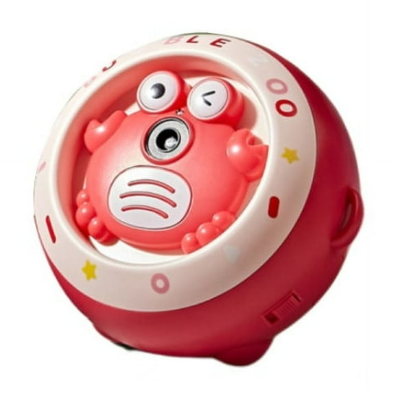 Bubble Machine | Crab Bubble Machines for Kids | Automatic Bubble Machine Electric Fan for Boys Girls Games Outdoor Toy (Pink)