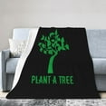thumbnail image 1 of Anti-Pilling Flannel Bed Throw Blankets Plant Tree Nature - Couch-Ultra-Soft Micro Fleece Sofa Bed Camping Travel Blanket for Adults 80"x60", 1 of 8