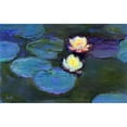 thumbnail image 3 of Vintage Apple Collection 14x10 Black Modern Framed Museum Art Print Titled - Monet-Water Lily detail_blur, 3 of 5