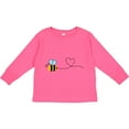 thumbnail image 3 of Inktastic Cute Flying Bumble Bee Boys or Girls Long Sleeve Toddler T-Shirt, 3 of 5