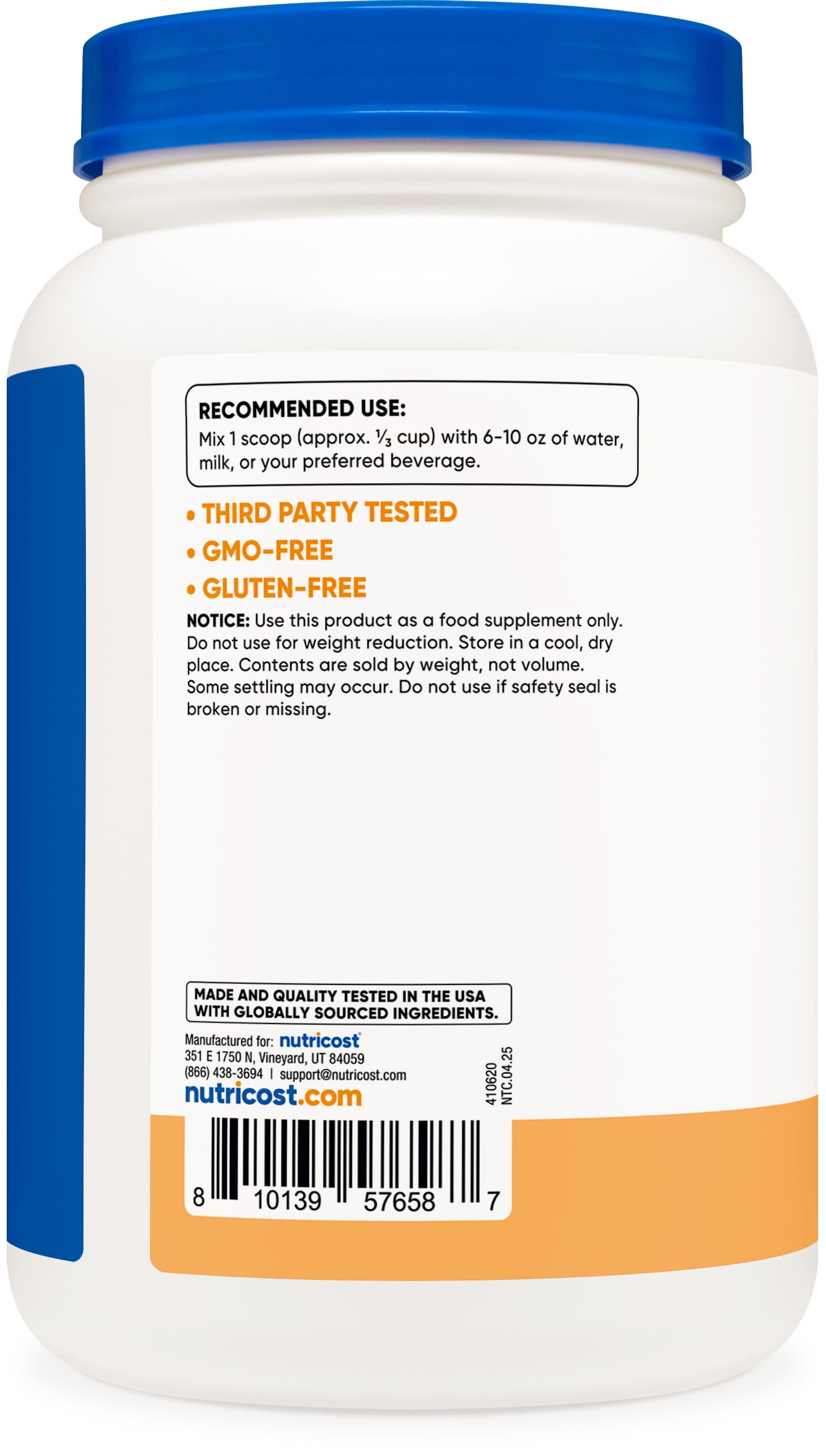 Nutricost Whey Protein Isolate 2 LB Churro Flavored - Non-GMO, Gluten-Free
