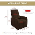 thumbnail image 2 of Xiao Hua 1 set of waterproof small recliner sofa cover, elastic design, suitable for lazy chairs, with storage bag, single seat, 2 of 3