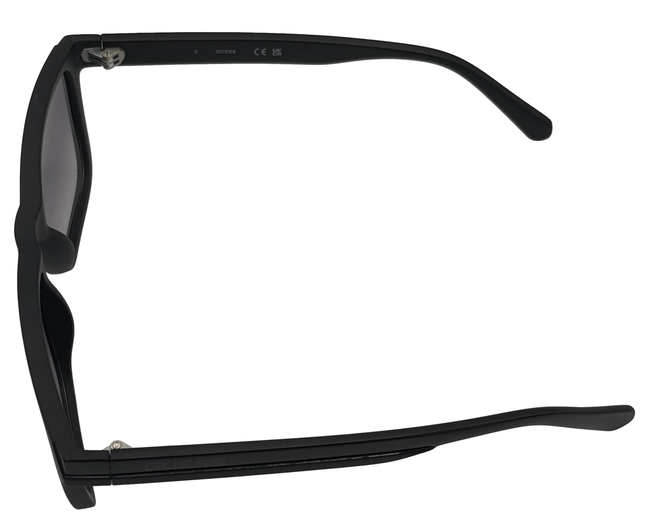 Guess Sunglass Mens Matte Black Square, Gradient Lens GF0254. 2B