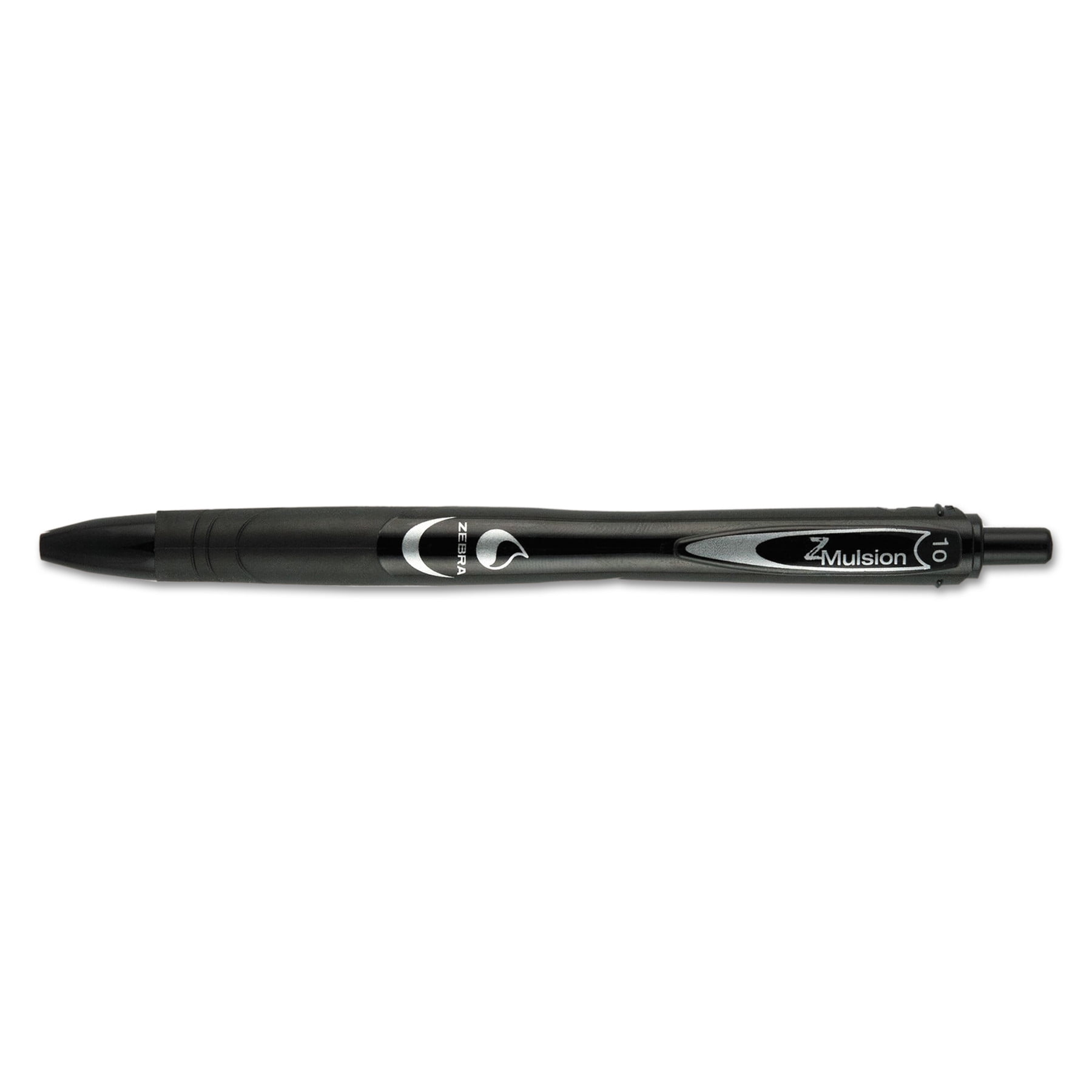 Zebra ZMulsion Ballpoint Pen, 1mm, Black, Dozen